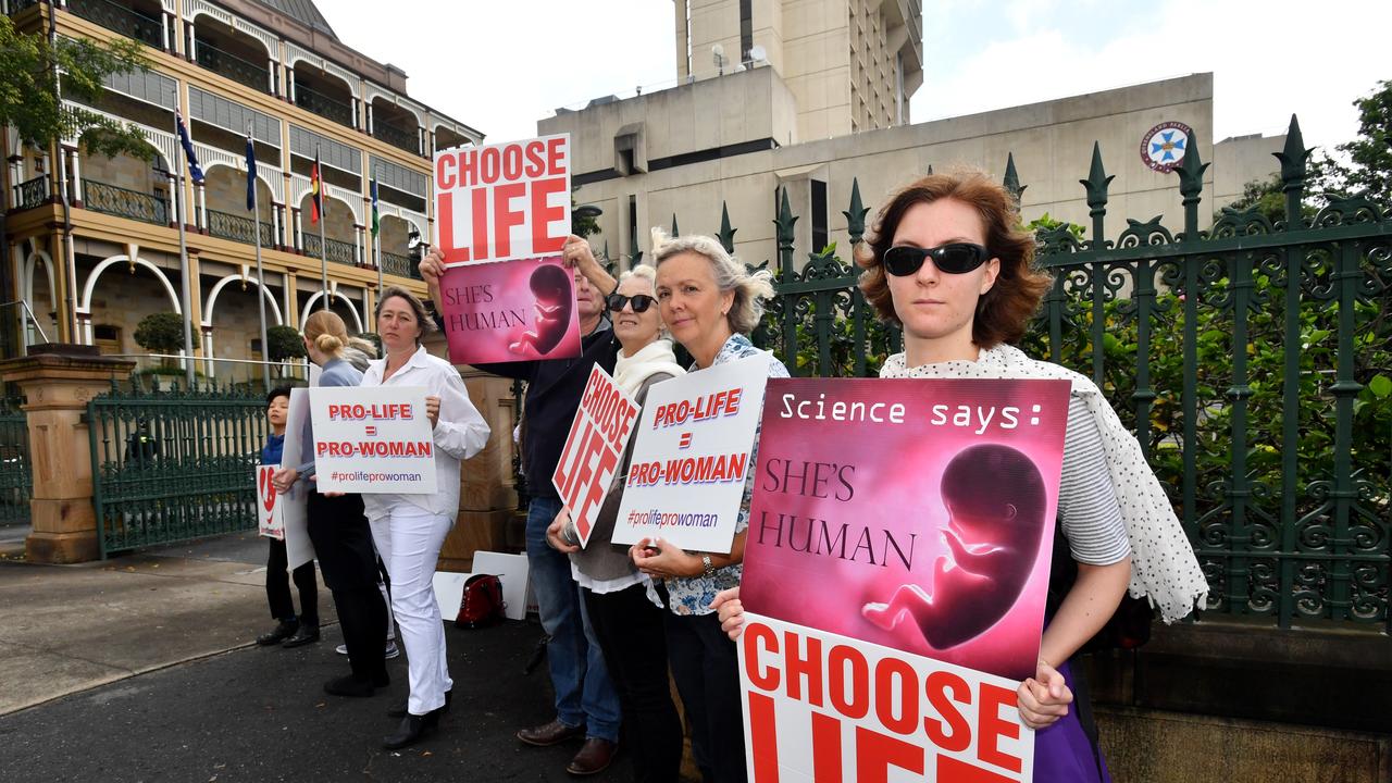 Anti-abortion protesters have long been against any abortion clinics operating on the Gold Coast. Picture: Darren England