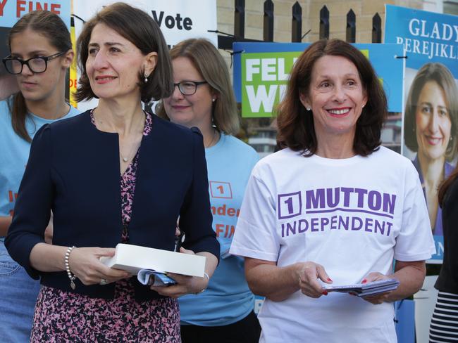 Premier Gladys Berejiklian and North Sydney Mayor Jilly Gibson.