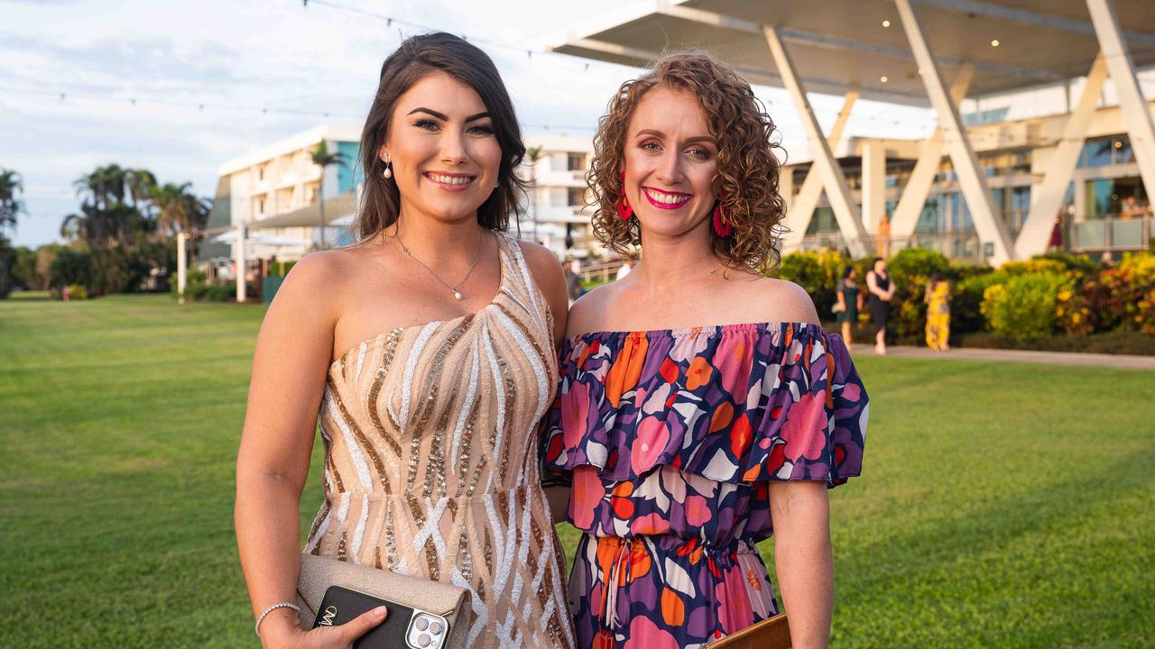 Mikaela Slack &amp; Amy Griggs at the NT Young Achiever Awards. Picture: Pema Tamang Pakhrin