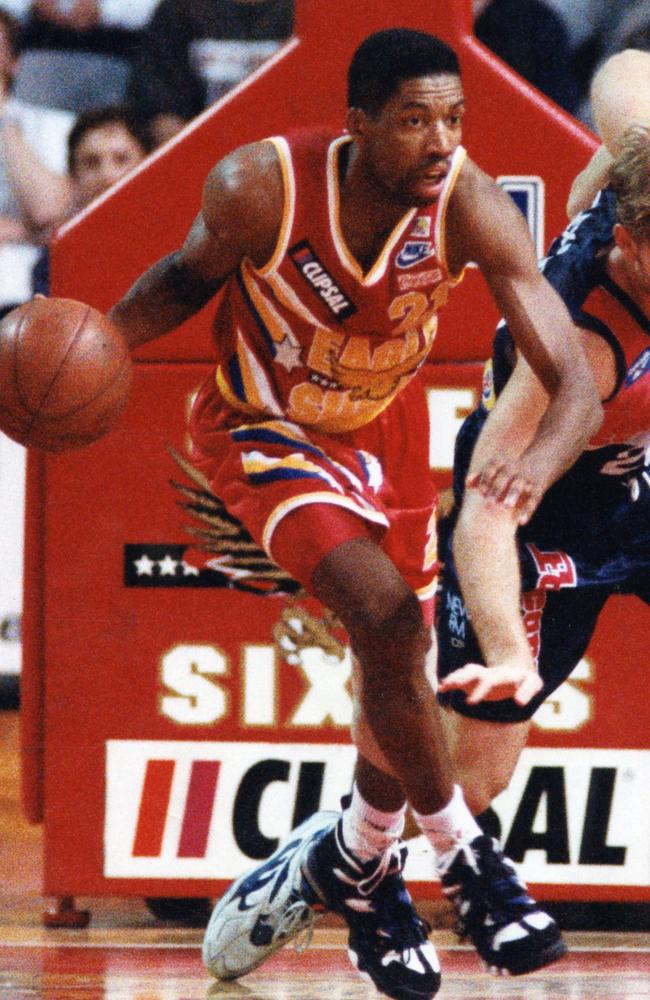 Robert Rose in action for the 36ers in 1994. Picture: Supplied