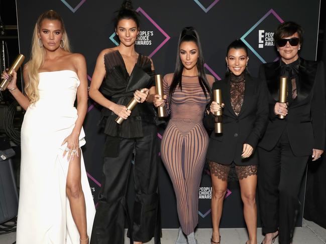 The Kardashian girl squad was out in force, but Kylie skipped the event. Picture: Todd Williamson/Getty Images