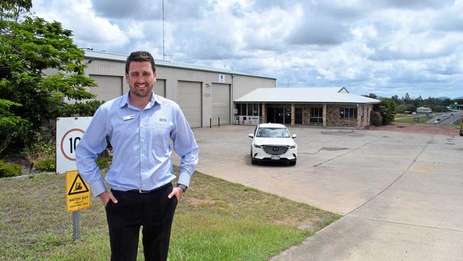 ON THE MOVE: Adam Madill at the old Hi-Way 1 site, where Madills hopes to relocate their Mazda and Holden dealerships. Picture: Scott Kovacevic