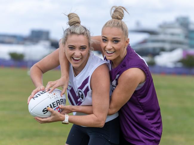 Jess with her sister Sarah. Picture: Jay Town/VRC