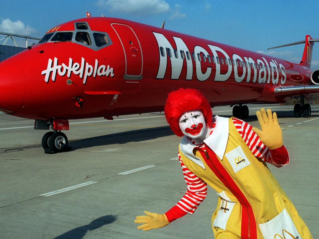 McDonald’s once launched a McPlane - serving Big Macs in a box and more. Picture: Rolf Haid