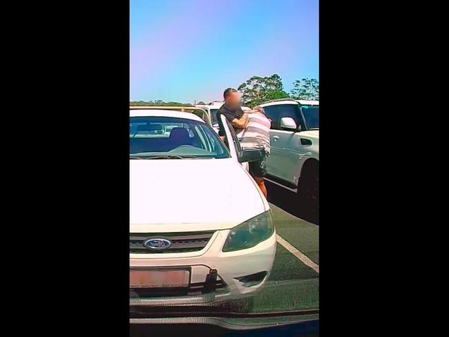 intense road rage captured in QLD