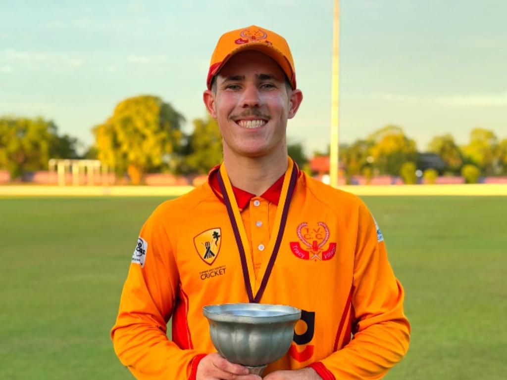Tracy Village's Jake Gerrans was awarded POTM in the DDCC A-grade One-Day grand final. Picture: Tracy Village Facebook