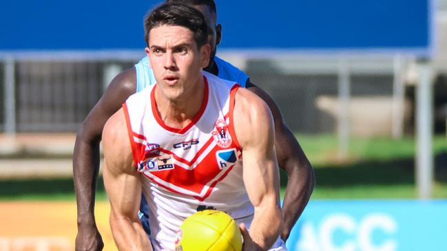 Brodie Carroll has skippered Waratah to another strong season. Picture: Celina Whan / AFLNT Media.