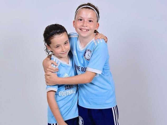 Alana Hill (left) of Jamie Gosling Academy is an extremely talented midfielder. Photo: Supplied