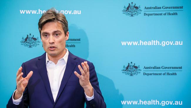 Deputy Chief Medical Officer Nick Coatsworth says he is very confident in the research of both the UQ and AstraZeneca vaccine candidates. Picture: David Gray/Getty Images