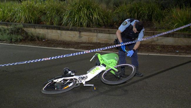 A crime scene was established at the crash site. Picture: OnScene Bondi