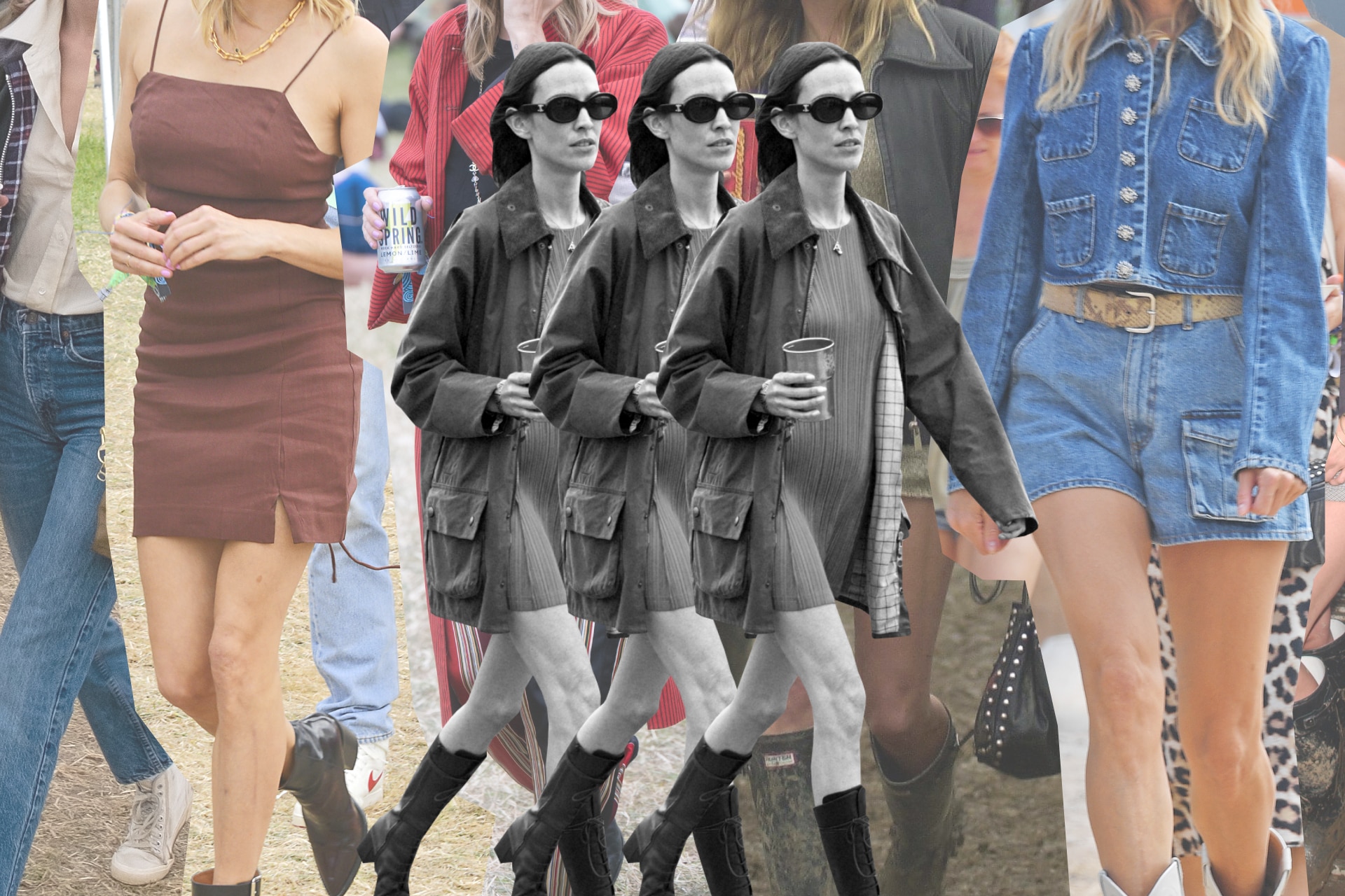 <p><i>Vogue Australia may receive advertising or affiliate commission if you buy through our links. Read more </i><a href="https://www.vogue.com.au/affiliate-content"><i>here</i></a><i>.</i></p><p>What do you wear to a festival these days? The consensus that has emerged in recent years, especially in the wake of Coachella, has been, surprisingly, <a href="https://www.vogue.com.au/fashion/news/coachella-signals-the-end-of-a-fashion-era/news-story/e7a46ae4b34db96bd4ae23880764e75f" target="_blank" rel="noopener">minimal</a>. Naturally there was festival fashion at its most archetypal, an aesthetic that has made its way from the Empire Polo Club all the way to Splendour in the Grass in the southern hemisphere&mdash;from bejewelled and macram&eacute;d bralettes, to glittering cowboy hats (Clint Eastwood would shudder at the thought) to floating caftans fit for earth mothers and the Tanya McQuoids of the world.&nbsp;</p><p>But there has also been a quiet swell of something else, too. Kendall Jenner, a regular attendee of the festival, opted last year for a subdued two-piece: a tank by Australian label St. Agni, over a pair of trousers from the same label. Friend and fellow model Hailey Bieber opted for sporty basics and a white tee&mdash;not a face jewel in sight. And at this year&rsquo;s <a href="https://www.vogue.com.au/fashion/news/celebrity-street-style-glastonbury-2023/image-gallery/280eb60080592e4cfcb3286196e15dfc" target="_blank" rel="noopener">Glastonbury</a>, there was more of the same. Daisy Edgar-Jones paired a Carrie Bradshaw mini with Hunter wellies, while Anya Taylor-Joy wore a Rabanne tank and ruffled shorts.</p><p>Indeed, it seems like the currents of festival fashion are pulling guests in another direction, one rushing away from rainbow-hippie-overload of the 2010s and towards the tousled cool of the mid-2000s. Front and centre of the Gen Z festival-goer&rsquo;s moodboard are the poster girls of the noughties&mdash;trendsetters like Alexa Chung, Sienna Miller and Kate Moss who turned Hunter boots and Barbour jackets into a sartorial religion.&nbsp;</p><p>Here, ahead of your next gig-filled weekend, we revisit our favourite festival looks from the Glastonbury dreamgirls, and show you how to wear them.</p><p class="button-common"><a title="Vogue" href="javascript:rampart.signup('https://www.vogue.com.au/fashion/trends/festival-style/image-gallery/97a0da0ce5f0f1b577244e250250e097');" target="_self" data-cta="Vogue" data-editable="true">Sign up to our newsletter</a></p>