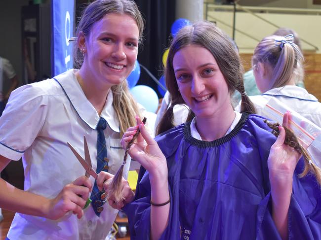 Year 12 students at Loreto College 'Rocked the Chop' for the Cancer Council's Ponytail Project.