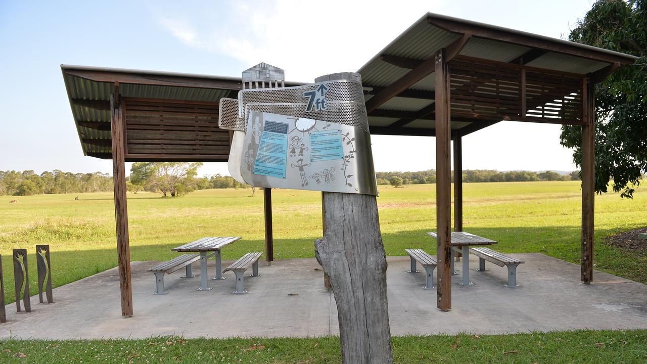 Some community members had protested development at Twin Waters West as far back as 2016 with one example of a protest sign.