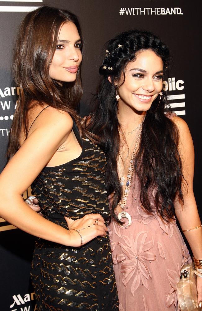 Emily Ratajkowski and Vanessa Hudgens attend Republic Records 2015 VMA after party at Ysabel in West Hollywood. Picture: Getty