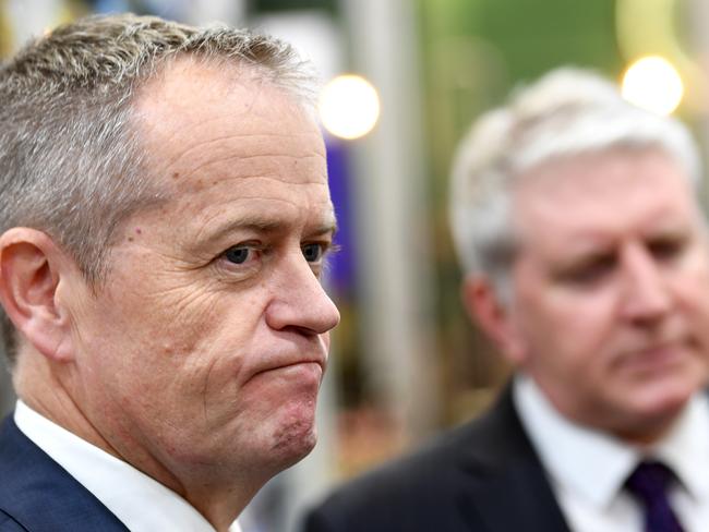 Bill Shorten has denied members of former Prime Minister Tony Abbott’s “camp” have been leaking inside information to Labor. Picture: AAP
