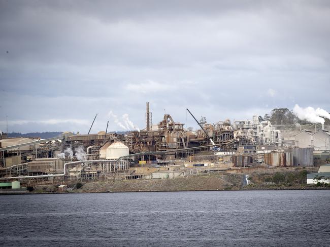 The Nyrstar zinc smelter on the bank of the River Derwent. Picture: CHRIS KIDD