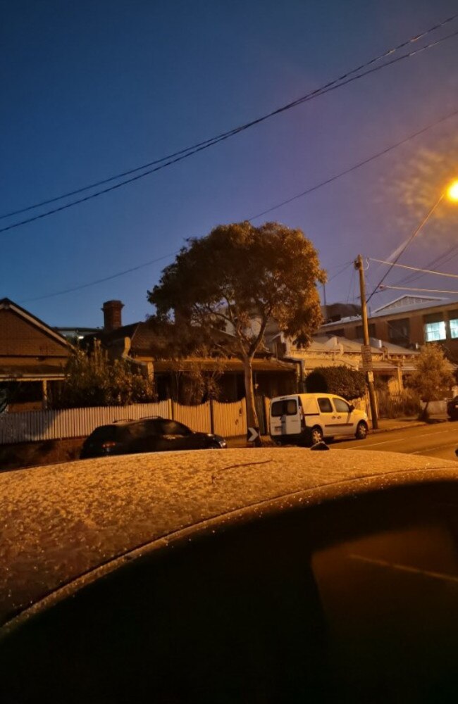 Wednesday morning in Melbourne was ‘the coldest in two years’. Picture: Facebook