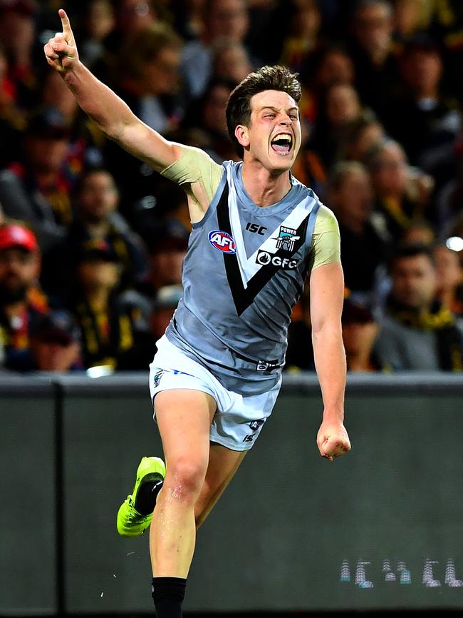 Zak Butters was the Power’s other top-20 pick from last year and he also had some impressive performances this season. Picture: Mark Brake/Getty Images