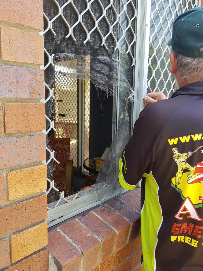 Thieves cut a security screen and broke a window to break into Picabeen Community Centre. 