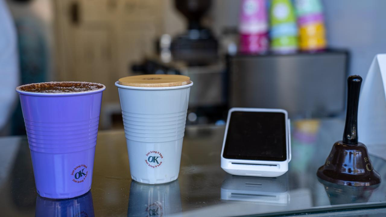 Customers just need to bring back their cups where the cafe will wash them. Picture: Our Kinds