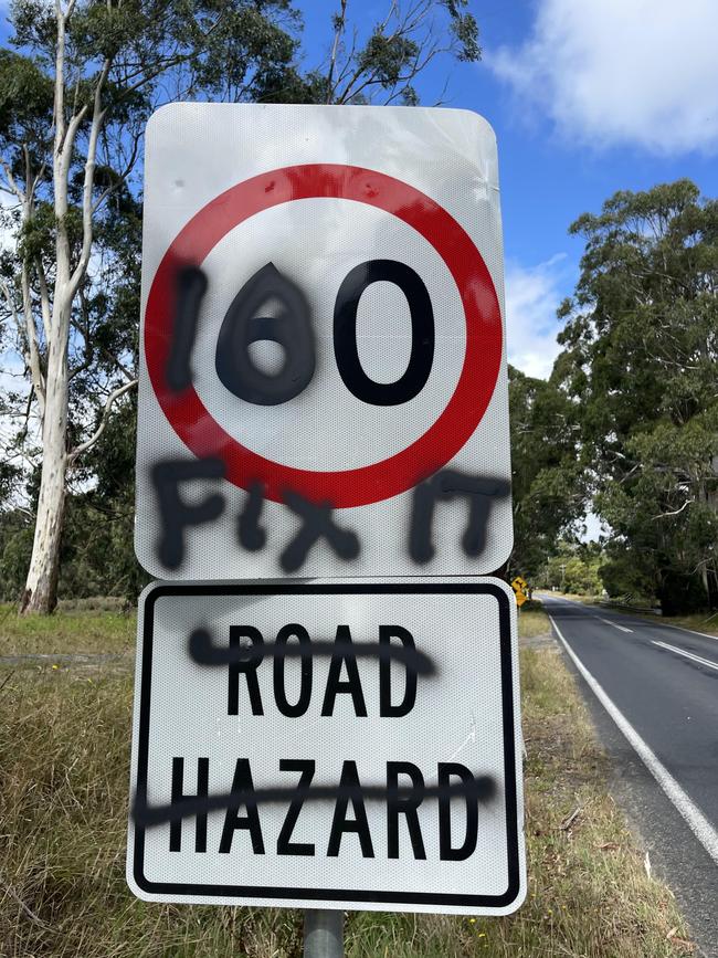 The South Gippsland Highway at Stony Creek is under a temporary speed restriction. Picture: Supplied