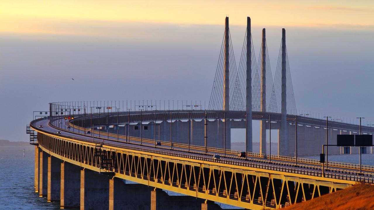 The Oresund Crossing that links Denmark and Sweden is closed.