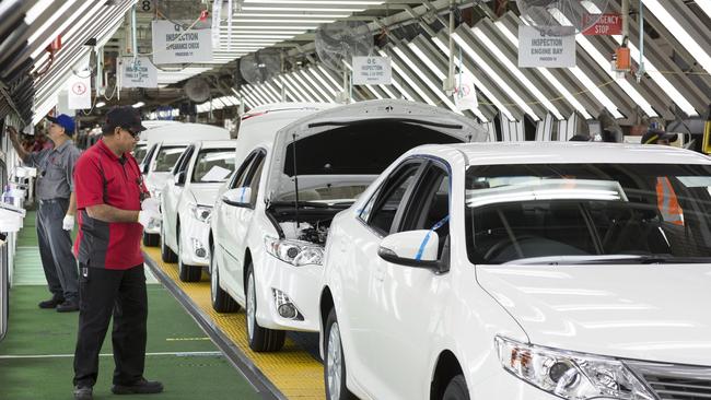 Toyota announced this week it would close its Camry factory in Altona on October 3. Picture: Supplied