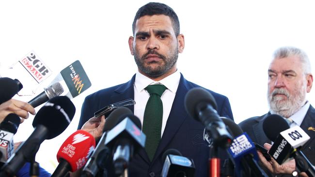 Inglis fronted the media after he was charged with drink driving. Picture: Matt King