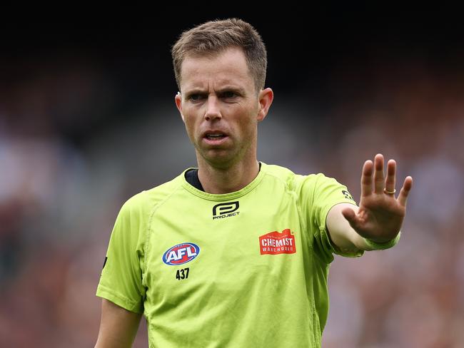 AFL umpire Leigh Haussen has been suspended for the opening round of the 2025 season. Pic: Michael Klein