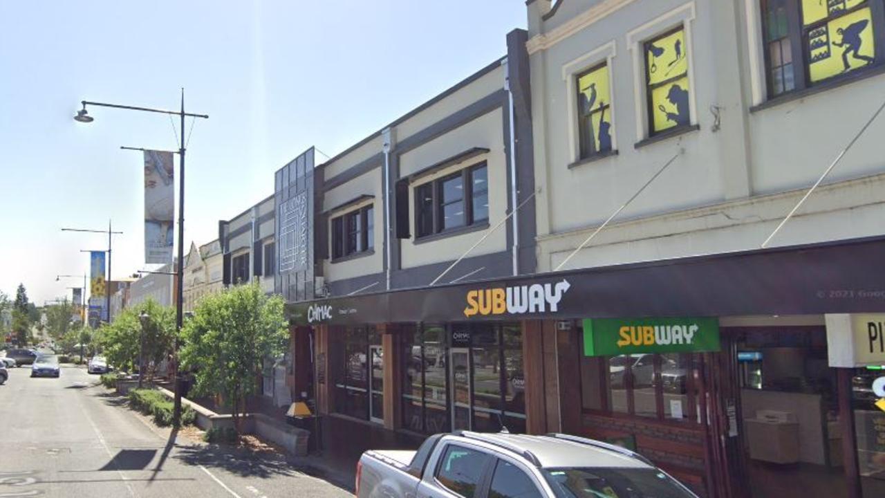 The violent incident occurred at 3.30am on December 10, 2023, at Subway on Margaret St in Toowoomba City. Picture: Google Maps