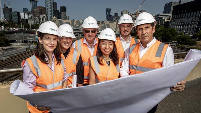 A gun squad of local and experts from overseas are working on the massive Suburban Rail Loop, set to transform the city. Picture: Tim Carrafa