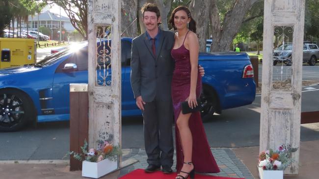 Gilbert Mcglinn and Makayla Van at the Hervey Bay State High School formal.