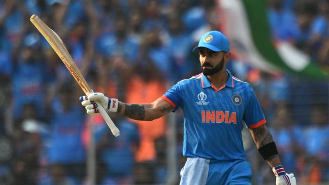 Virat Kohli was left crestfallen after his fifth consecutive half-century proved too little for an outclassed India side. Picture: AFP