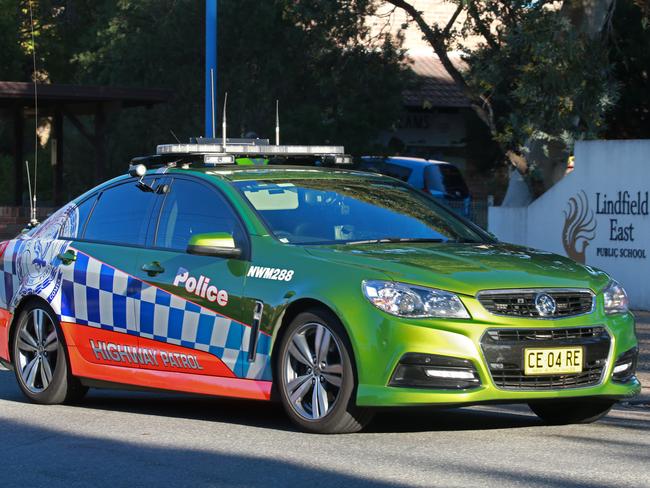 A NSW police highway patrol car.