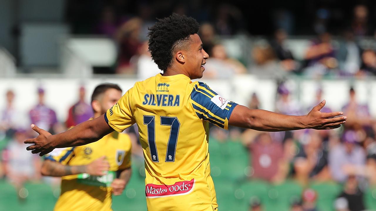 MELBOURNE, AUSTRALIA – NOVEMBER 10: Bruno Fornaroli of Melbourne City  celebrates his first goal of the match during the 6th round of the Hyundai  A-League between Melbourne City and the Newcastle Jets