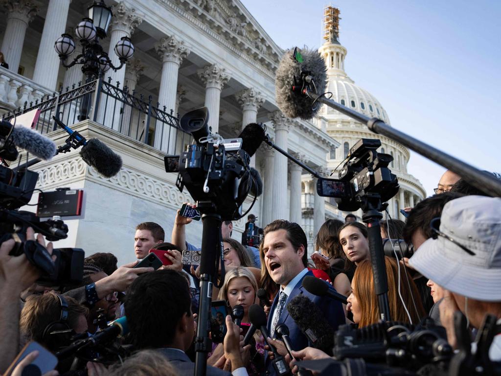 Republican Matt Gaetz led the revolt against his leader. Picture: AFP