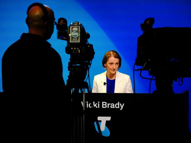 MELBOURNE, AUSTRALIA - NewsWire Photos 16 FEBRUARY, 2023: Photo of TelstraÃ¢â¬â¢s new CEO Vicki Brady.Picture: NCA NewsWire / Luis Ascui