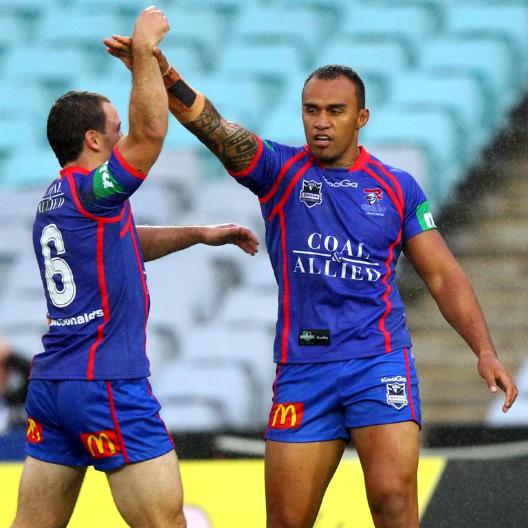 Mark Taufua played 67 NRL games for the Knights. Picture: Gregg Porteous