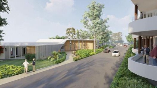 An artist's impression of the proposed new communal building at the Allambie Heights Village. Picture: Supplied