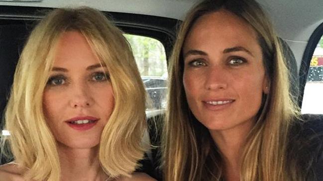 Naomi Watts and stylist Jean Ann Williams en route to the Armani show during Paris Haute Couture Fashion Week. Picture: Instagram