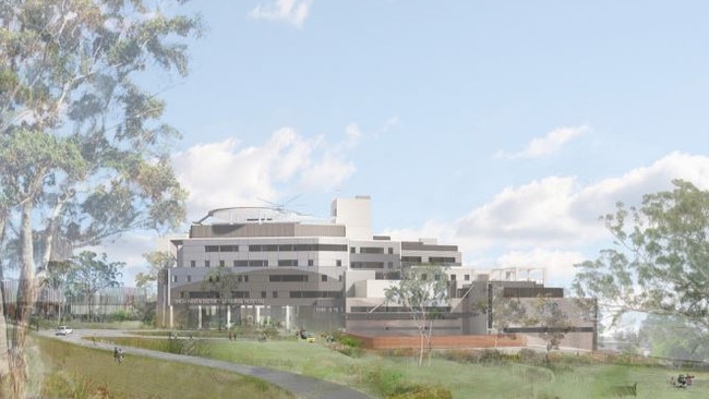 Artist impression of the $438m expansion of Shoalhaven Hospital