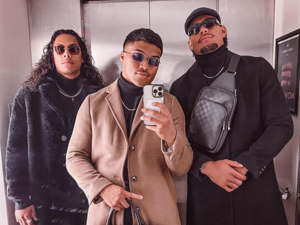 (L-R) Jarome Luai, Brian To’o and Stephen Crichton as seen on social media