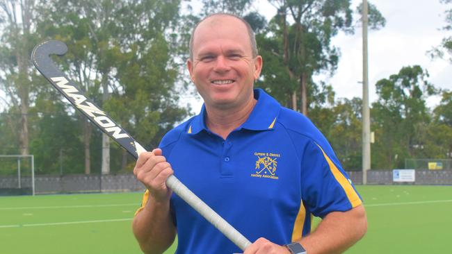 Gympie Hockey regional coaching director Ben Fitzpatrick all smiles as players could return to training on June 12.