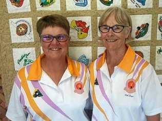 TEAM WORK: Wendy Usher and Val Dun are headed to compete at nationals for lawn bowls. Picture: Shannon Hardy