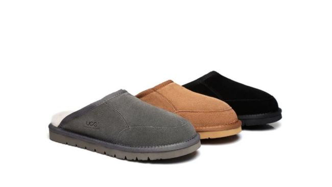  UGG Men Sheepskin Wool Scuff Slippers. Picture: UGG Express