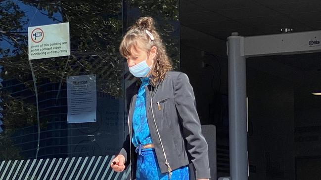 Catherine Jane Gale leaves Maroochydore Courthouse after being sentenced on Monday.