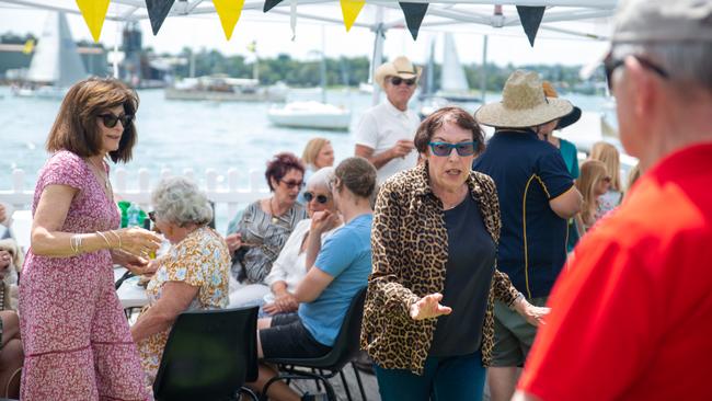 Festivities kicked off at the club after the racing. Picture: Thomas Lisson