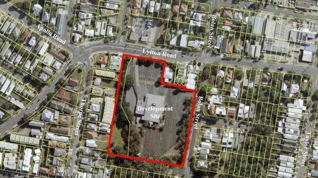 Aerial view of the site.