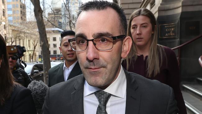 Jason Roberts was freed after being found not guilty at the Melbourne Supreme Court. Picture: David Caird