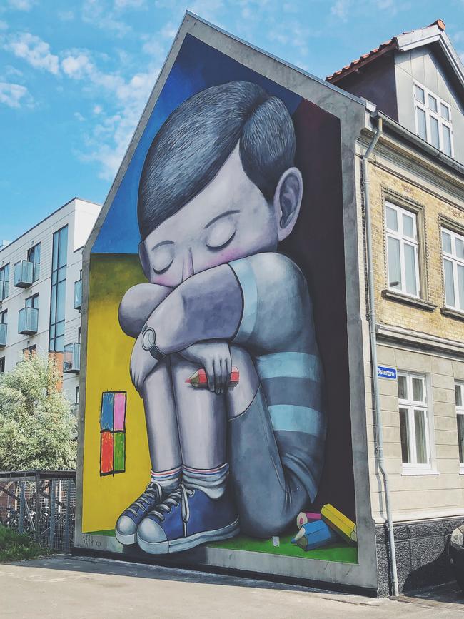 Street art in Aalborg.